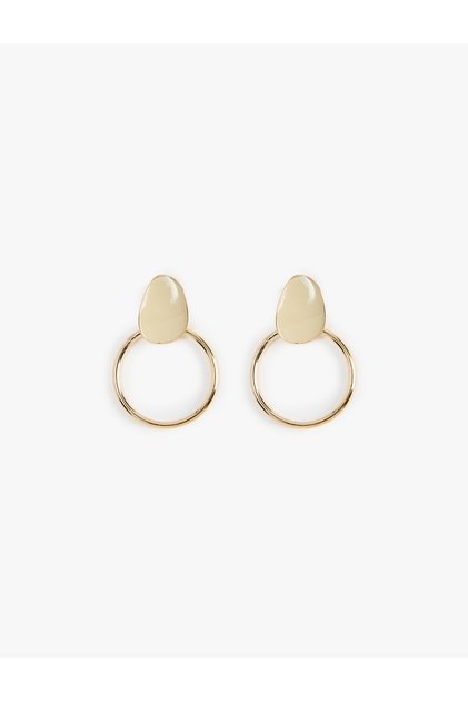 Drop-Shaped Dangle Geometric Earrings