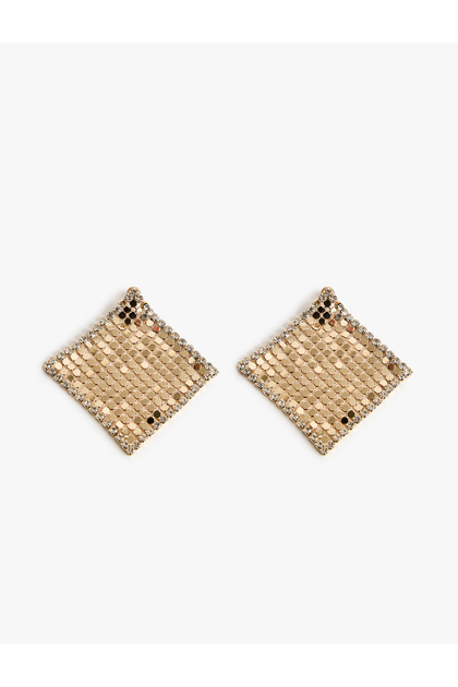 Stone Network Earrings
