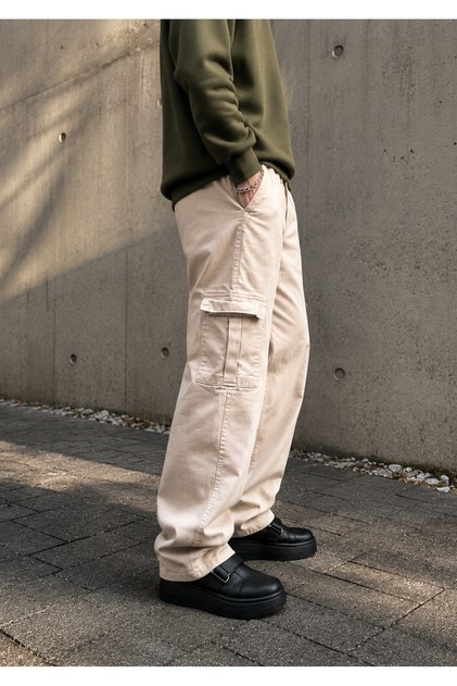 Men's European Style Piped Cuff Loose Cut Winter Baggy 2027 Kkb