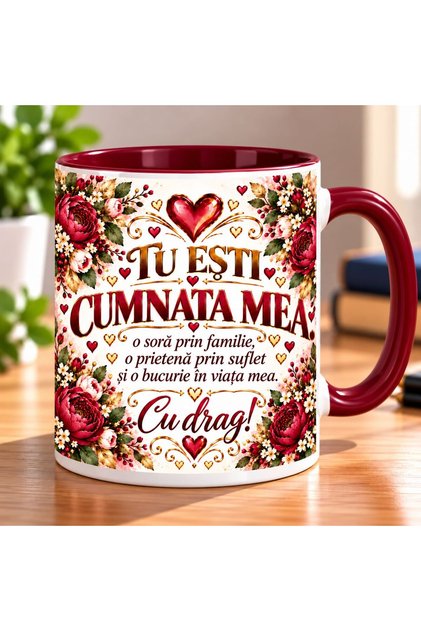 Cană pentru Cumnată „Tu Ești Cumnata Mea”