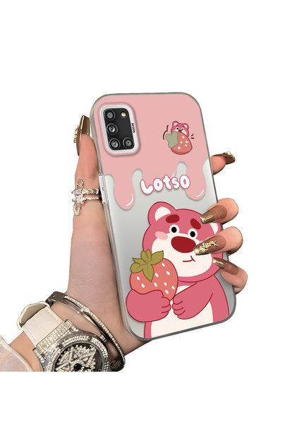 Samsung Galaxy A31 Compatible Silicone Edge Hard Back Case Lotso Patterned Lovers Couple Phone Case