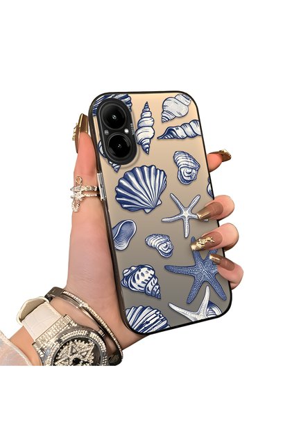 Realme 12 Lite Compatible Silicone Edge Hard Back Case Shell Patterned Couple Phone Case
