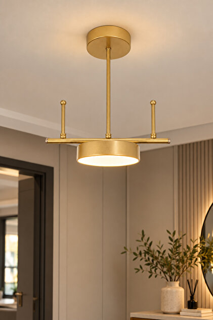 Çello Led Tekli Avize Modern Tasarım Enerji Tasarruflu 3 Renk Işık Antre Mutfak Koridor Çocuk Odası Cafe