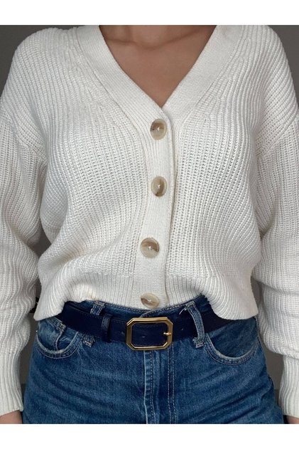 Liaison Quadrilateral Patterned Women's Gold Buckle Leather Belt Jacket Belt Dress Belt Trouser Belt