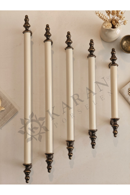 Krem Boru Kulp Dolap, Çekmece, Vestiyer, Mutfak Kulbu 224/192/160/128/96mm