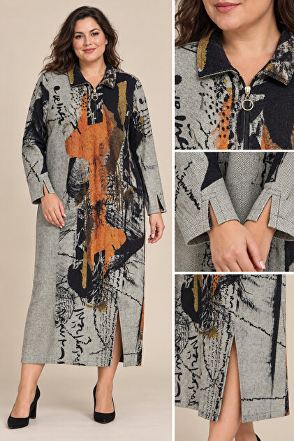Patterned Dress Plus Size