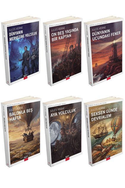 Jules Verne Dünya Klasikleri – 6 Kitaplık Macera Seti