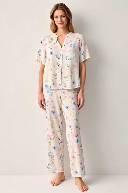 MAGNOLİA SHİRT COLLARPYJAMAS SET