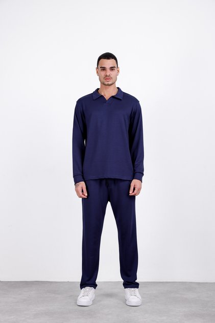 Men's Cotton Comfortable Fit Polo Collar Set