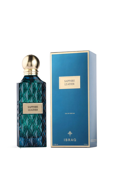 Ibraheem Al Qurashi Sapphire Leather EDP 150 ML Unisex Parfüm – Deri, Baharatlı ve Odunsu Koku