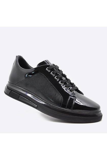 Patent Leather 9963 Black Sneakers - Men's