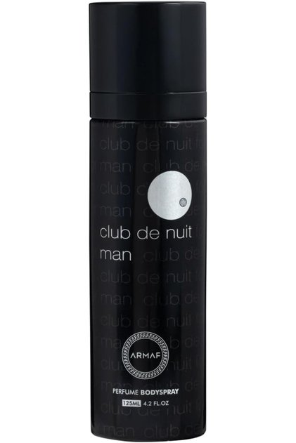 Club De Nuit Man Perfume Body Spray for Men 125ml, Long Lasting Deodorant for Man, Woody & Spicy Fragrance with Amber, Leather & Patchouli