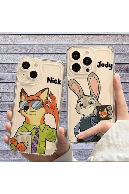 Çiftlere Özel Desenli Şeffaf Telefon Couple Kılıfı – Sevgili Kombin Uyumlu Koruyucu Silikon Kılıf