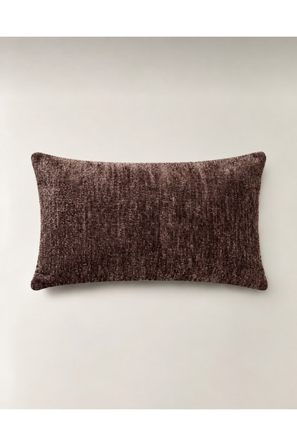 Pure Plain Brown Cushion Cover (30 X 50 cm)