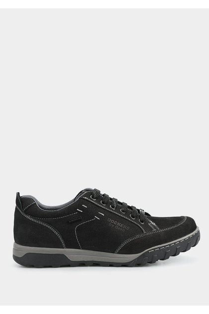 Black Leather Men's Outdoor Shoes