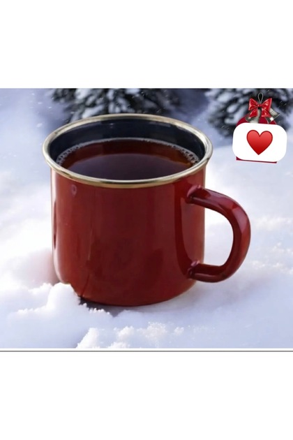 emaye kupa mug kırmızı