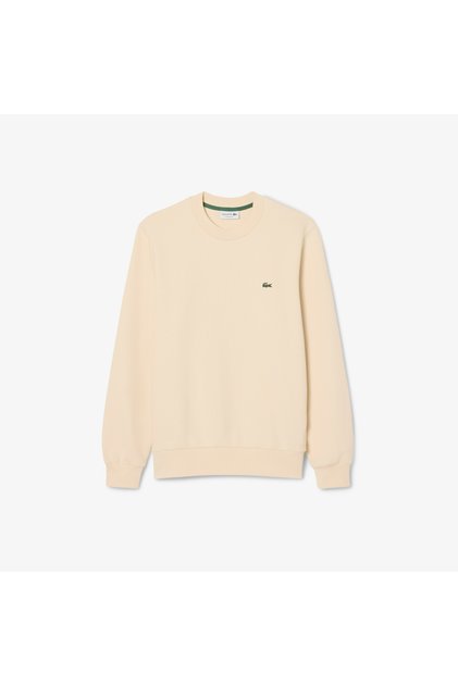 Erkek Classic Fit Bisiklet Yaka Krem Sweatshirt