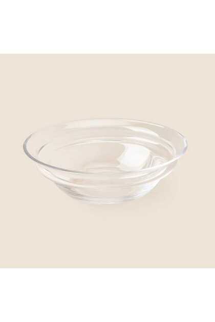 Divina Yassı Salata ve Meyvelik - Şeffaf - 29 cm