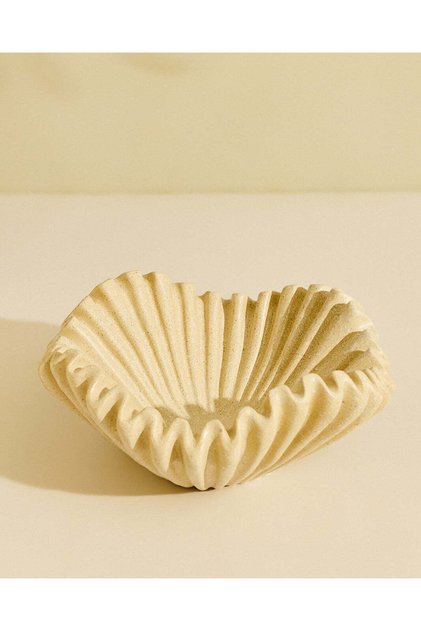 Ivory Textured Decorative Bowl 11.2(h)x28(d)cm