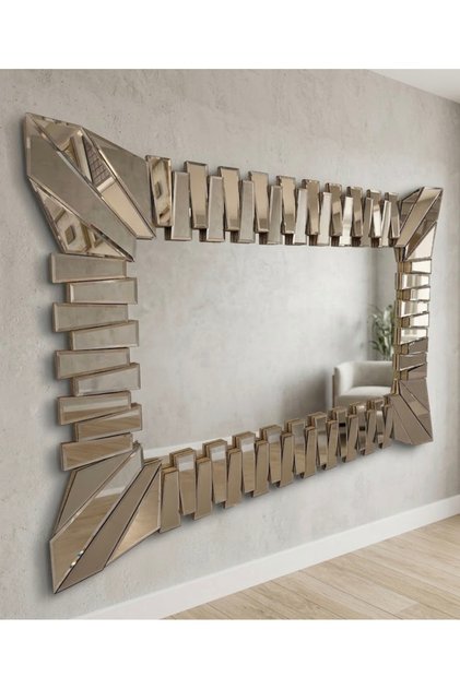 Duvar aynası yarasa model 80x120cm bronz renk