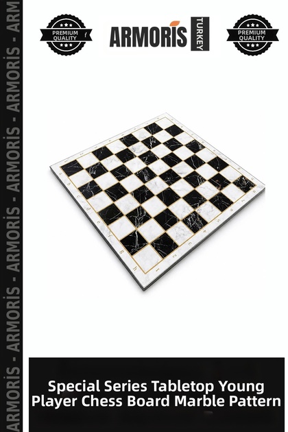 Special Series Tabletop Youth Gaming Chess Board with Marble Pattern