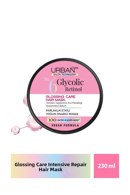 Glycolic Retinol Shine Effect Intensive Repair Hair Care Mask-230Ml-Vegan
