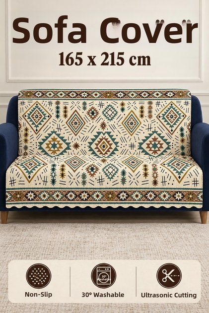 Multi-Purpose Velvet Sofa Cover with Non-Slip Sponge 165X215 cm Modern Bohemian Sofa Bed Throw Picnic Tablecloth Alk7