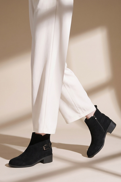 Vega Vera Women's Heeled Boots 0012124 Black Suede