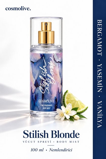 Vücut Spreyi Body Mist | My Way | Stilish Blonde | Seyahat Boy | Kadın | Işıltılı | Nemlendirici