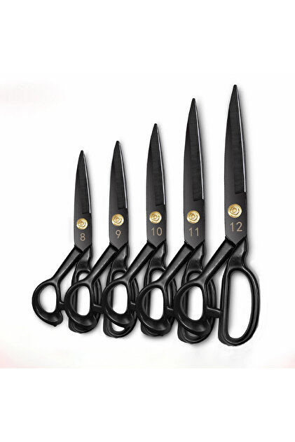 12inch-Black Professional Heavy Duty Tailor Scissors Industrial Sharp Sewing Shears for Cutting Fabr