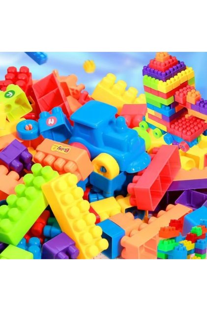 1 Set 100pcs Large Particle Kids Building Blocks Educational Assembly Toy