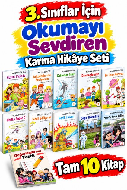 Cheerful Friends, a Set of 10 Stories That Make You Love Reading, Suitable for Grades 3 and Above.