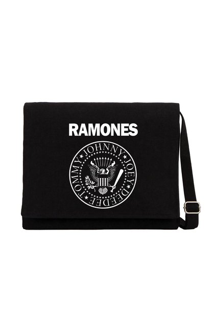 Ramones Bw Black Canvas Messenger Bag