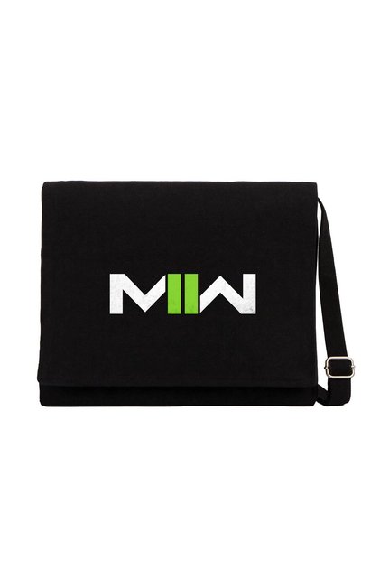 Call of Duty Modern Warfare Ii Logo Black Canvas Messenger Bag