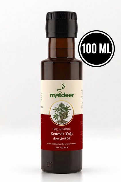 100 ml Kenevir Tohumu Yağı Soğuk Sıkım - %100 Saf ve Doğal