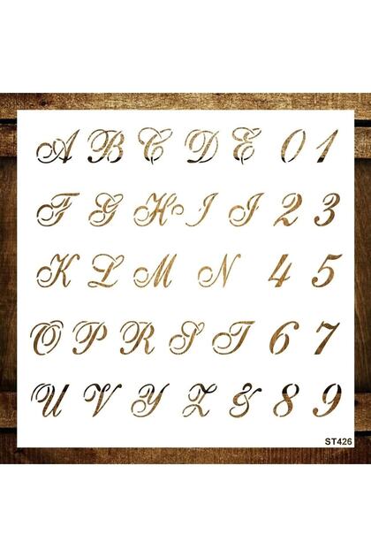 Cakes Stencil St426 Pasta, Kurabiye, Kek Süsleme Şablonları