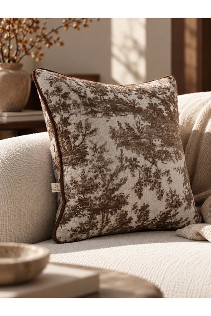 PATİNA KAHVERENGİ KIRLENT KILIFI (45x45)