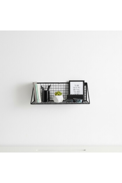 İskandinav YENİ 32x25x15 Çok Amaçlı Duvar Rafı/Çiçeklik/ (siyah Renk)