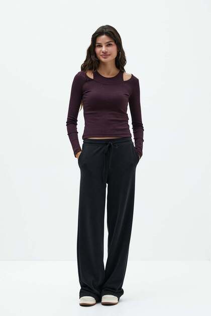 Halter Yaka Detaylı Body