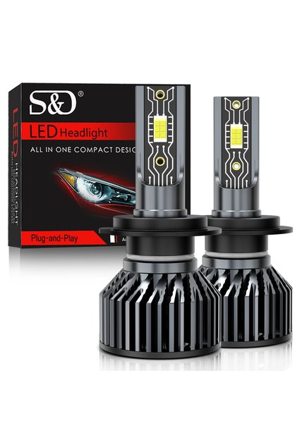 H7 30000LM H1 H4 H7 LED Canbus H8 H11 9005 HB3 9006 HB4 9012 Hir2 9008 H13 Led Bulb 3570 CSP Automob
