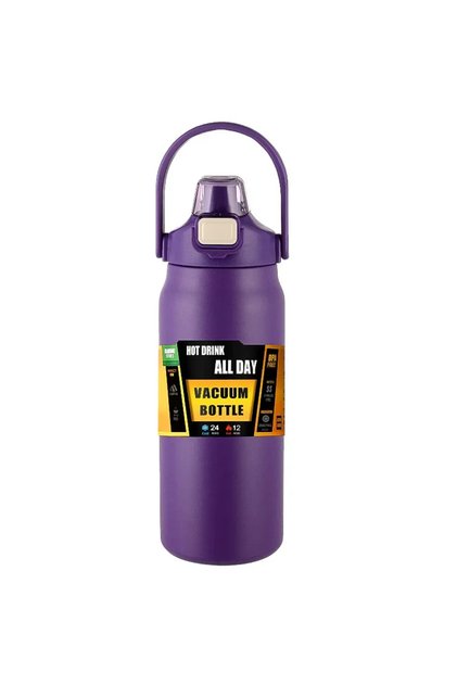 1500ml Purple 304 Stainless Steel Thermos Portable Outdoor Thermal Mug Tumbler Vacuum Flasks Cold an