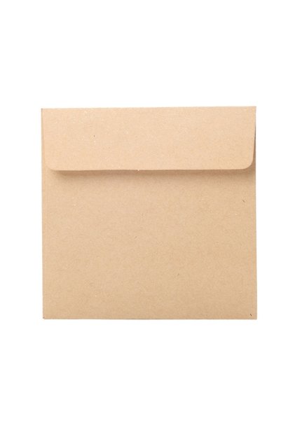 Brown-50pcs 100pcs Mini Retro Envelopes 10x10cm Western Style Small Kraft Paper Black/White Blank St