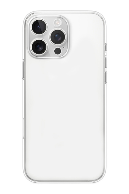 iPhone 16 Pro Max Compatible Transparent Colorless Flexible Silicone Case