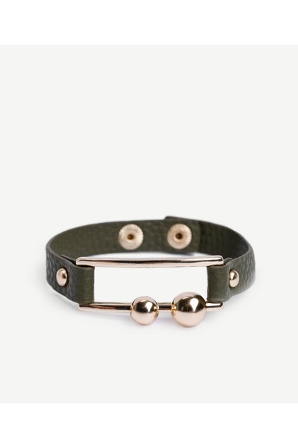 Leather and Metal-Accented Bracelets