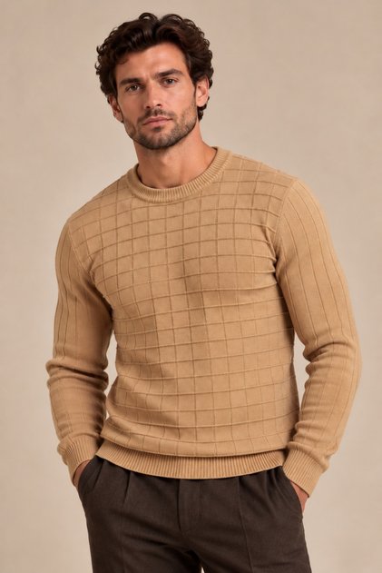 Crew Neck Men's Sweater(E23-6714)