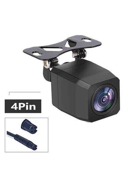 A 4-Pin HD Car Rearview Camera Driving Recorder Rearview Mirror Night Vision Camera Wide-Angle 170 D