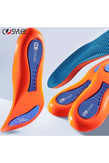 EU41-42 Orthotic Insole Arch Support Flatfoot Running Insoles for Shoes Sole Orthopedic Insoles For