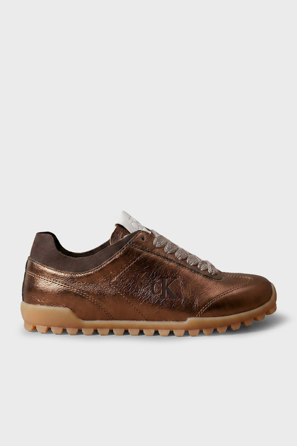 Parlak Deri Sneaker Ayakkabı HW0HW0330502N Kadın AYAKKABI HW0HW03305 02N