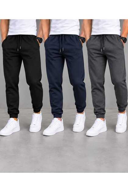 Set of 3 Men's Elasticated Leg Sweatpants
