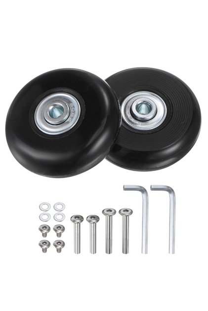 Roți de înlocuire pentru valize, set de 2, cu rulment din PU, pentru genți tip troler – 54x18mm
